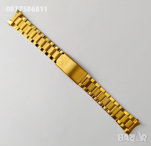 НОВА ЗЛАТИСТА ВЕРИЖКА ЗА ЧАСОВНИК.ЖЪЛТА СТОМАНЕНА ВЕРИЖКА. ЗЛАТИСТИ ВЕРИЖКИ. VERIJKA VERIZHKA, снимка 3 - Каишки за часовници - 51614592