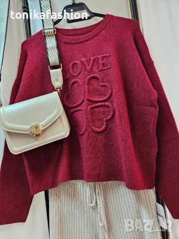 Дамски овърсайз пуловер , снимка 5 - Блузи с дълъг ръкав и пуловери - 48613173