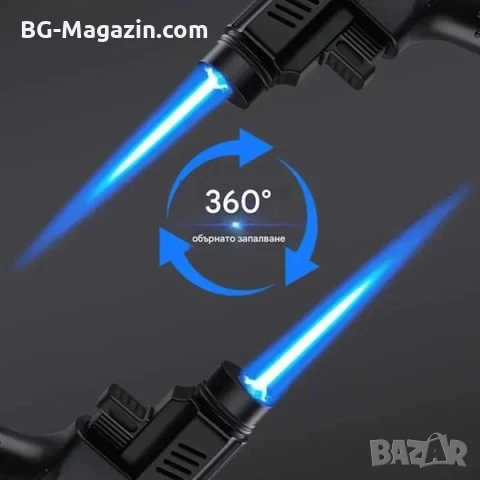 Мощна мини ръчна газова горелка домашна за запояване барбекю крем брюле кухненска готвене запалка, снимка 4 - Поялници и запояване - 51050012