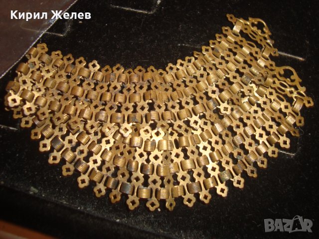 ВЪЗРОЖДЕНСКА СТАРИННА БРОНЗОВА ГРИВНА МАЙСТОРСКА ПЛЕТКА 100% АВТЕНТИЧНА 11841, снимка 8 - Антикварни и старинни предмети - 30652643