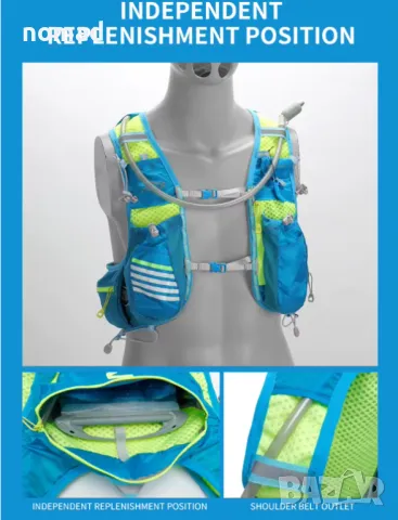 -50% INOXTO Ултра лека раница 8 литра | Бягане, колоездене, туризъм, снимка 2 - Спортна екипировка - 49447791