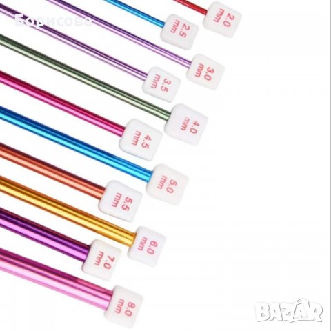 Комплект 11бр тунизийски куки за плетене на една кука, снимка 2 - Други - 31205404