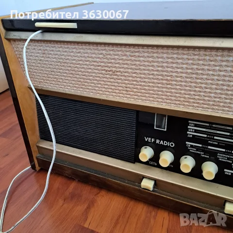 Ретро радиограмофон VEF Radio, снимка 7 - Антикварни и старинни предмети - 55961455