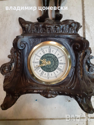 Стар френски каминен,настолен часовник, снимка 4 - Антикварни и старинни предмети - 52709899