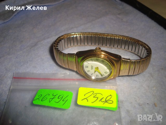SWATCH SWISS AG 1995 Стар МАРКОВ ОРИГИНАЛЕН ПОЗЛАТЕН КВАРЦОВ ЛУКС ЧАСОВНИК - ГРИВНА ШВЕЙЦАРИЯ 26794, снимка 7 - Дамски - 37372639