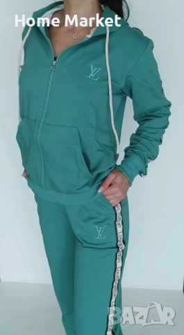 Дамски екип Внос от Турция Доставка до 3 дни с преглед и тест Материята е памук и еластан. Логото е , снимка 3 - Спортни екипи - 51617377