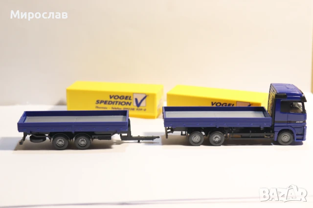 WIKING H0 1/87 MERCEDES ACTROS KАМИОН МОДЕЛ TIR, снимка 6 - Колекции - 51073606