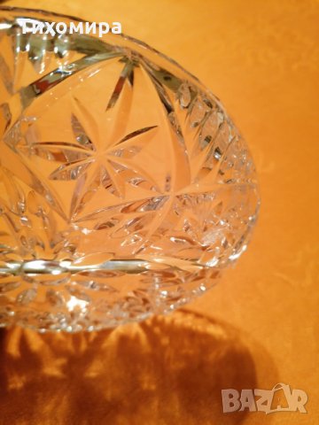 Кристална чиния за разделно сервиране, снимка 3 - Чинии - 31543721