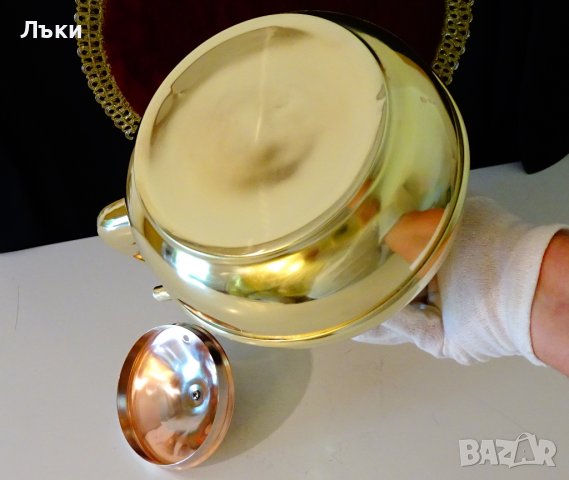 Бронзов чайник 3 литра,позлата. , снимка 10 - Антикварни и старинни предмети - 37512772