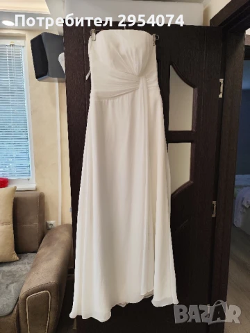 семпла булчинска рокля мл-89лв, снимка 4 - Рокли - 51420274