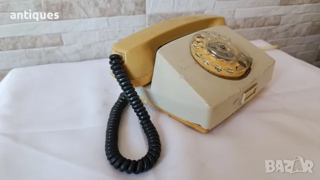 Стар български телефон със слушалка - РЕСПРОМ - ТА4100, снимка 4 - Антикварни и старинни предмети - 50201214