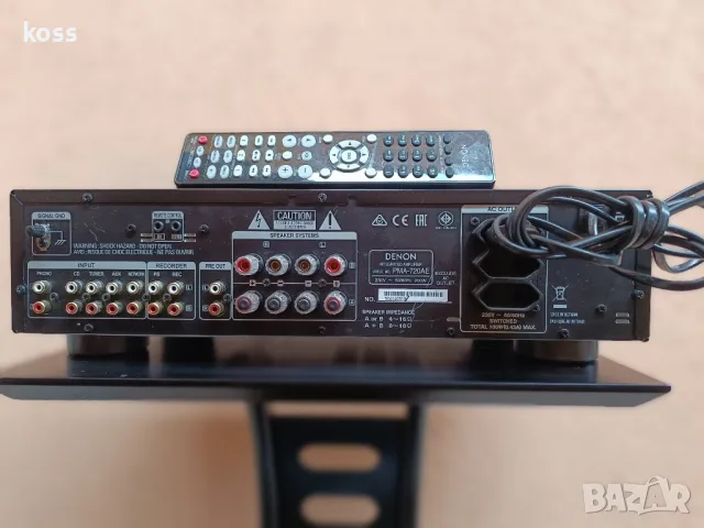 стерео усилвател DENON PMA 720AE, снимка 6 - Ресийвъри, усилватели, смесителни пултове - 50130339