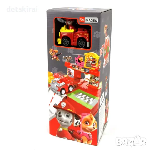 Детският паркинг Paw Рatrol червен