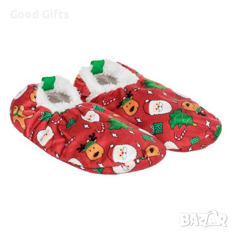 Коледни пантофи, Червени, 33-46н