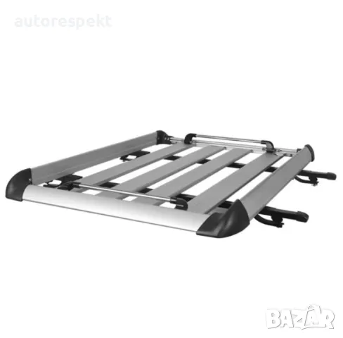 Багажник за покрива на автомобила 127 х 96 х 9 см + напречни греди , снимка 2 - Аксесоари и консумативи - 48341921