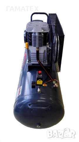 200 л Бутален монофазен компресор с ремъчно задвижване, 51021, снимка 8 - Други машини и части - 52612333