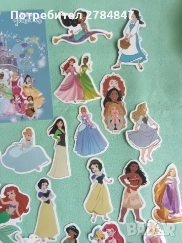 Стикери Дисни принцеси, 50 броя , снимка 7 - Игри и пъзели - 50332941