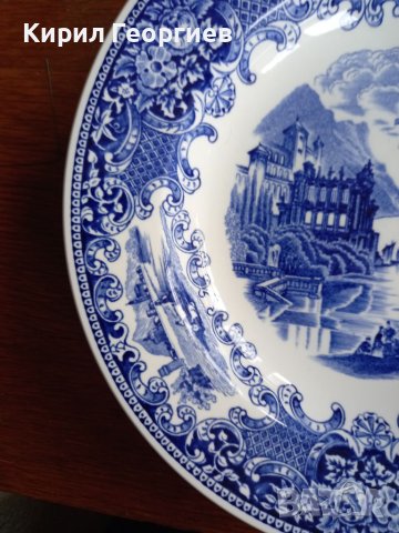 Шест Красиви дълбоки порцеланови чинии  Royal Sphinx Maastricht Cambridge , снимка 2 - Чинии - 40544571