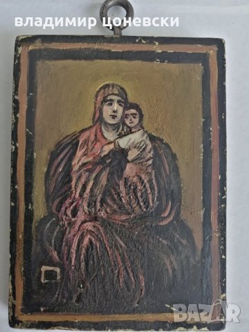 Стара руска икона 19 век, религия, Стара картина, снимка 1 - Икони - 34176128