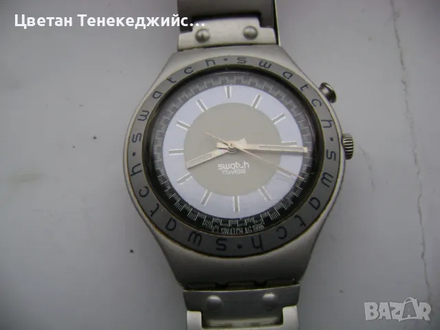 Продавам 4 кварцови и 1 механичен часовник Guess,Regent,Swatch,Gul, снимка 6 - Мъжки - 49652257