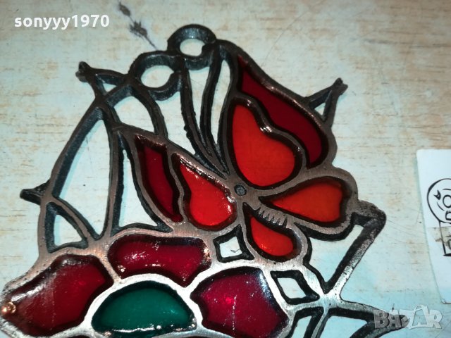 ВИТРАЖ ОТ ФРАНЦИЯ 16Х11СМ 1112211801, снимка 9 - Антикварни и старинни предмети - 35106850