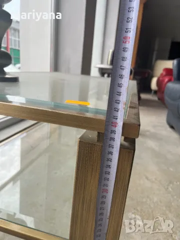 Холна стъклена маса , снимка 2 - Маси - 50005060