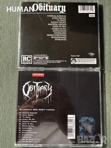 Obituary - Death - Disharmonic - At The Gates - Slipknot - Helmet , снимка 4 - CD дискове - 56120202