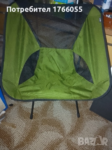 Туристически стол Summit High Back Pack Away в синьо и зелено, снимка 2 - Къмпинг мебели - 52869715