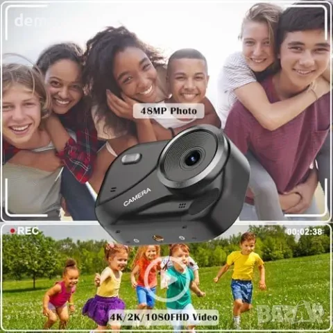 Компактен цифров фотоапарат YDI 48 MP, 4K, автофокус и 16x увеличение, снимка 2 - Фотоапарати - 55945941
