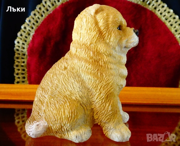 Порцеланова фигура куче Чау-чау,печат. , снимка 2 - Статуетки - 51869150