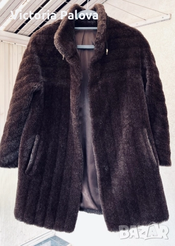 Луксозно  палто/ шуба GALAN алпака