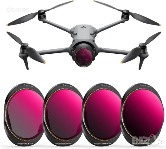 K&F Concept филтри, съвместими с DJI Mavic 4 Pro, CPL, ND8, ND16, снимка 8 - Обективи и филтри - 51213818