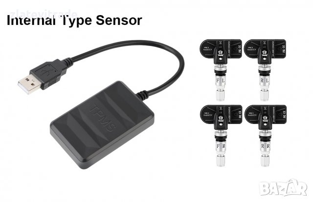 TPMS СИСТЕМА ЗА СЛЕДЕНЕ НАЛЯГАНЕТО В ГУМИТЕ (ВЪТРЕШЕН МОНТАЖ)