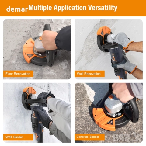 MAXXT Ъглошлайф за бетон, шлайфмашина с диск 12,5 см, 1000-8500 об/мин, снимка 6 - Ъглошлайфи - 52692624