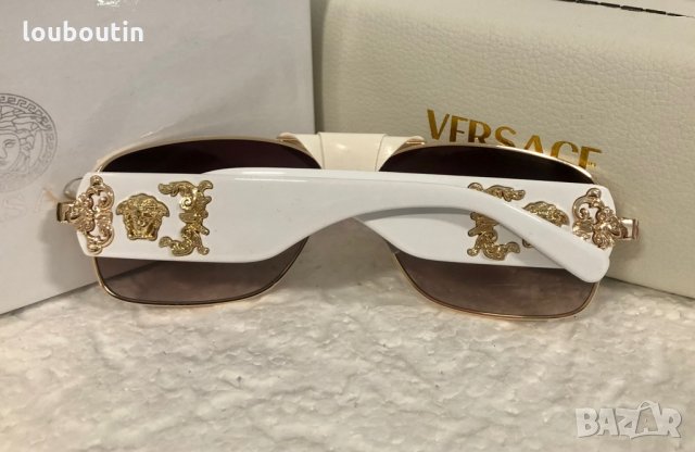 Versace 2021 унисекс слънчеви очила с кожа дамски,мъжки слънчеви очила, снимка 9 - Слънчеви и диоптрични очила - 32200331