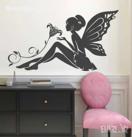 Стикер "Феята на цветята"  , снимка 3 - Декорация за дома - 47988591