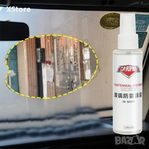 Спрей за кола CARPRO M-8008, против замъгляване на стъкла и огледала, снимка 5 - Аксесоари и консумативи - 52444399