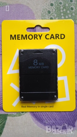 НОВА Playstation 2 Memory Card 8MB мемори карта памет плейстейшън плей стейшън пс2 ps2 плеи стеишън
