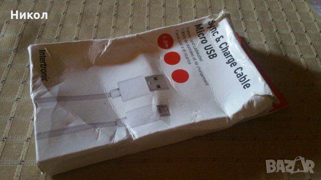 Кабел мини USB-качествен 1,2m, снимка 1