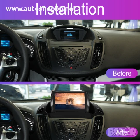 9" Android Car Stereo за Ford Kuga (Escape) 2013-2016, снимка 2 - Аксесоари и консумативи - 50999866