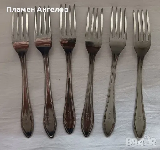 Малки, десертни вилички 6 броя, снимка 2 - Прибори за хранене, готвене и сервиране - 49606850