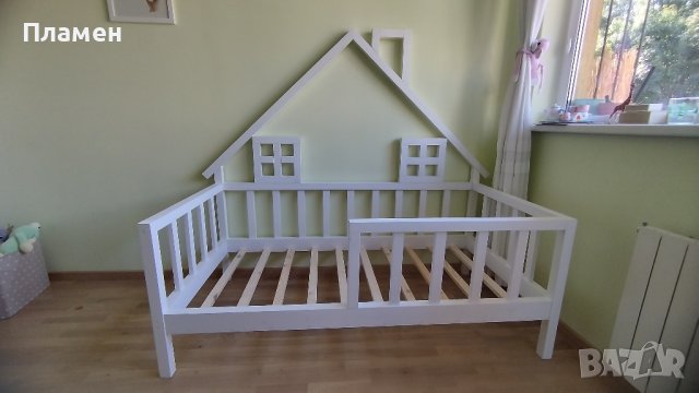 Детско легло тип къщичка Монтесори , снимка 1 - Мебели за детската стая - 42798134