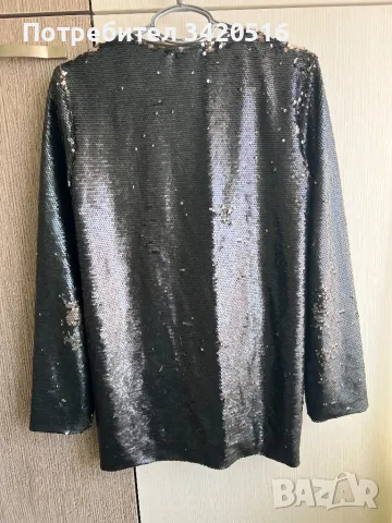 Дамски блейзер с пайети, снимка 2 - Сака - 47847002