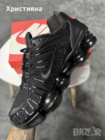 Nike Shox TL Black/ Black-Mtlc , снимка 3 - Маратонки - 56432132