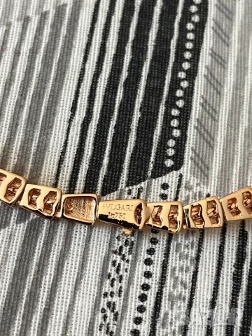 Bulgari дамско колие розово злато, снимка 4 - Колиета, медальони, синджири - 51730781