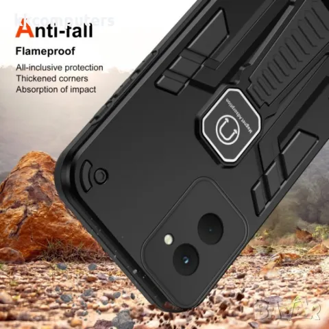 Motorola Moto G Power (2024) Shockproof Holder Удароустойчив Калъф и Протектор, снимка 5 - Калъфи, кейсове - 49988927