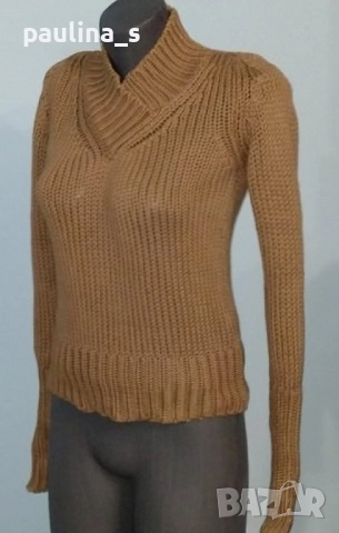 Два различни броя / Винтидж / Памучен пуловер "Zara" basic / Зара памучен пуловер , снимка 2 - Блузи с дълъг ръкав и пуловери - 27266449