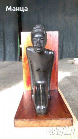 Африканска фигура, снимка 2 - Статуетки - 30897010