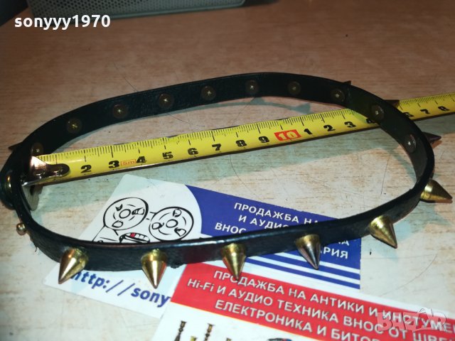 кожен нашииник с златни шипове-внос франция, снимка 8 - Колекции - 30315351