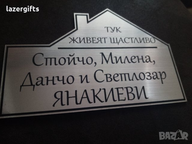 ПРОМОЦИЯ - Табели за врата "СЕМЕЙСТВО...", снимка 2 - Декорация за дома - 23917924